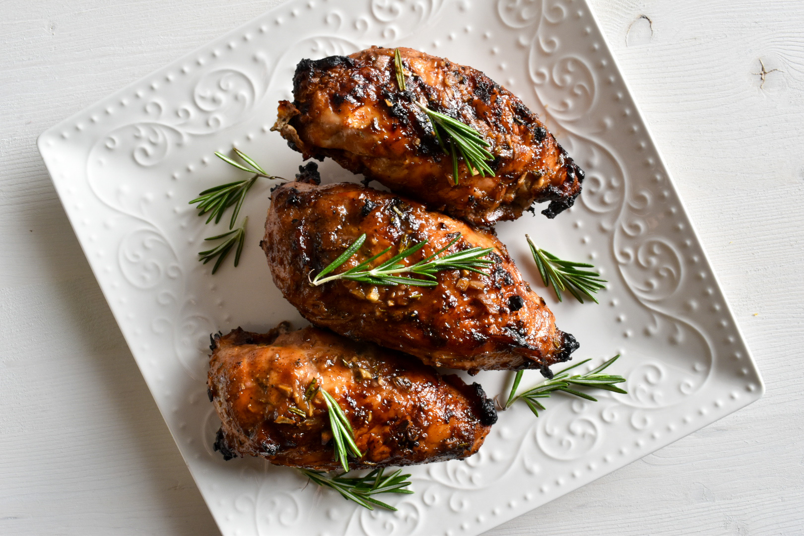Maple Rosemary BBQ Chicken Breasts