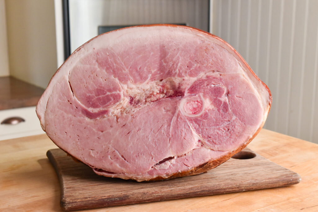 Smoked Ham at Butcher near Brampton