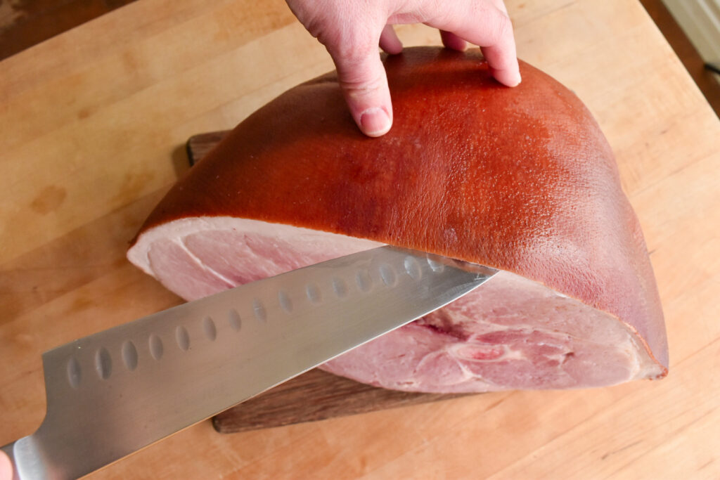 How to remove ham rind