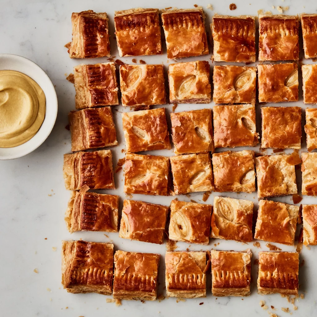 Ham and Cheese Feuilleté Receipe by Martha Stewart on Bon Appétit