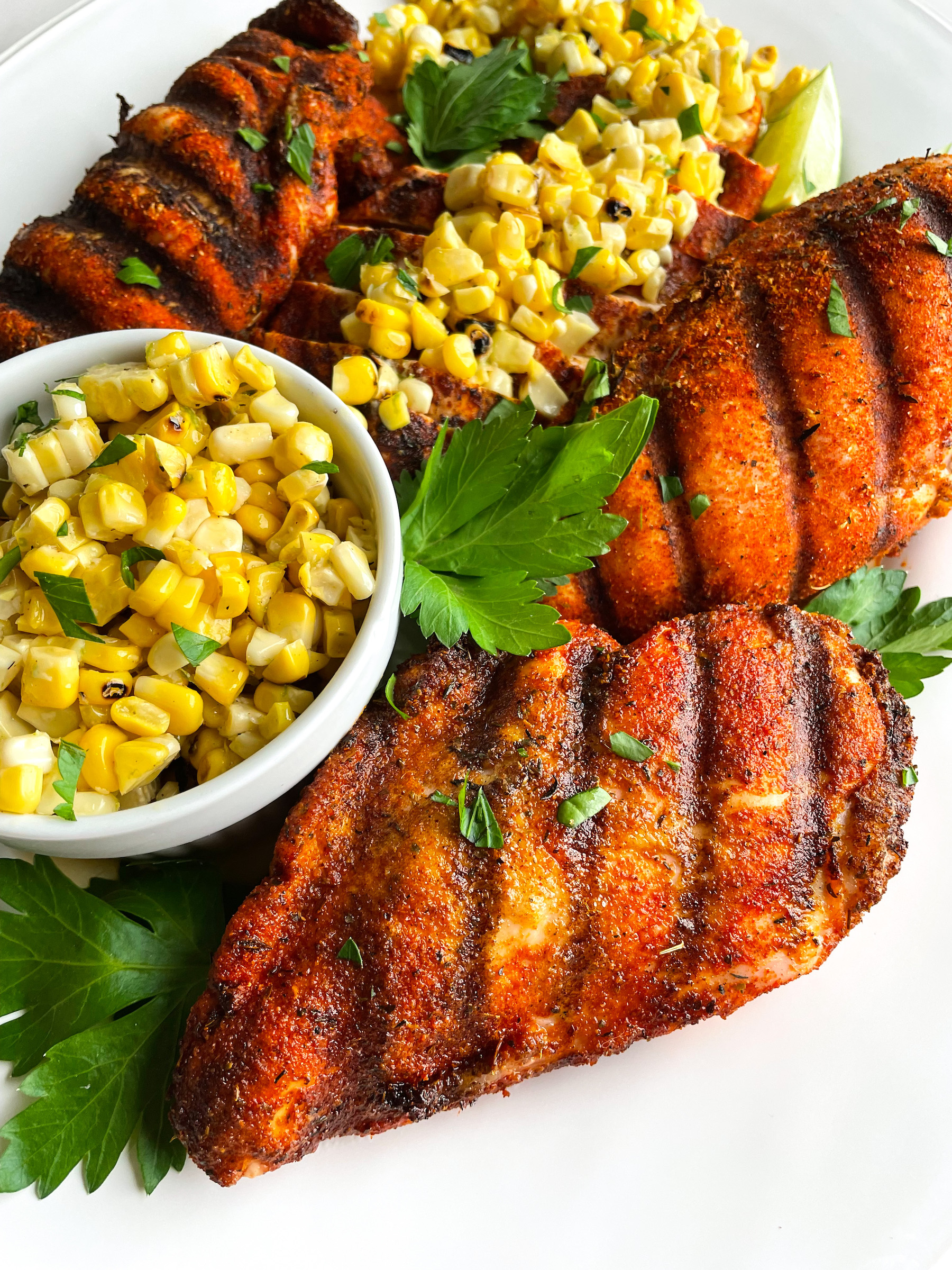 Cajun Chicken with Ontario Sweet Corn Salsa