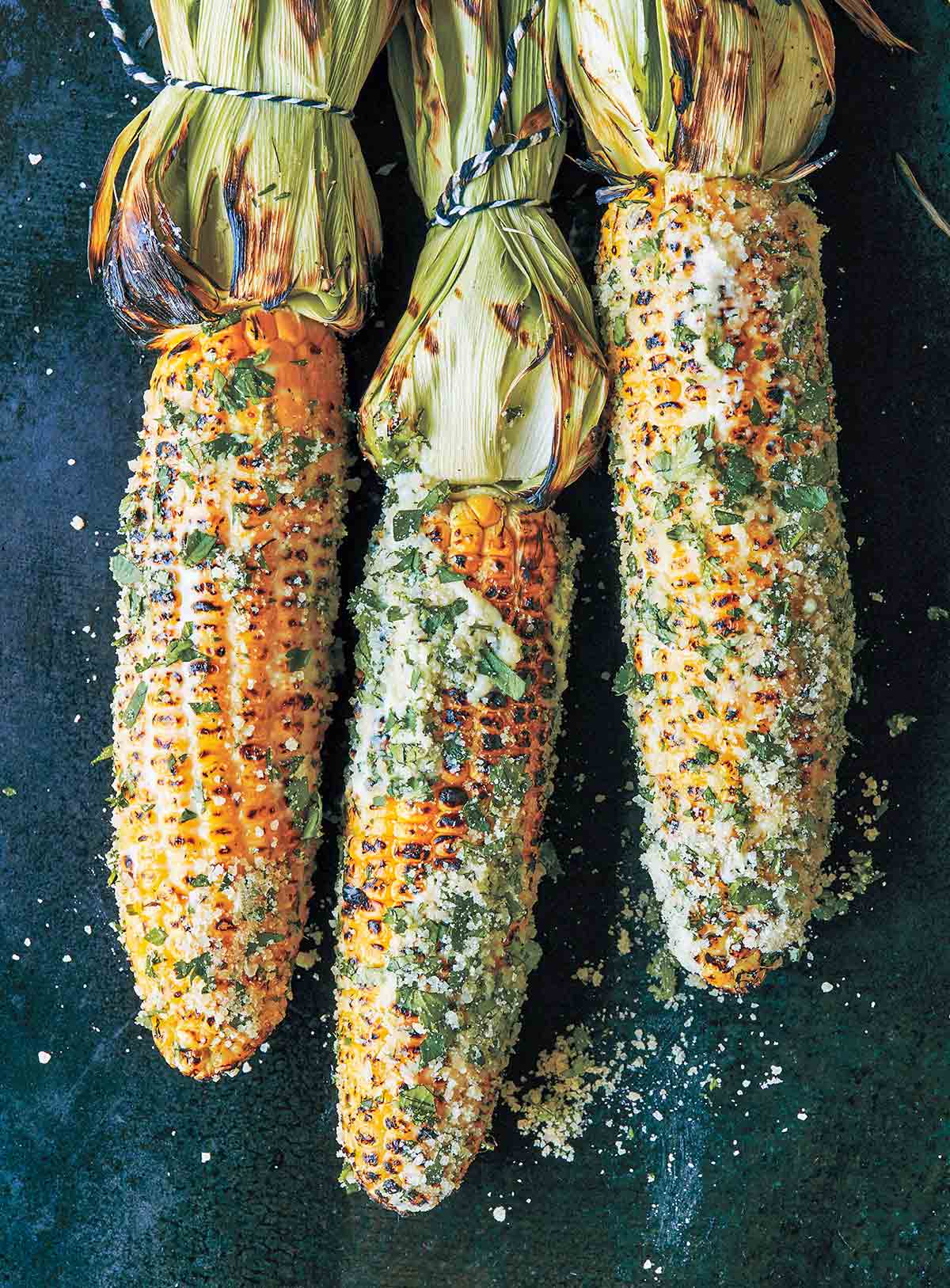 Tied Sweet Corn Handle by Leites Culinary and photo by David Malosh