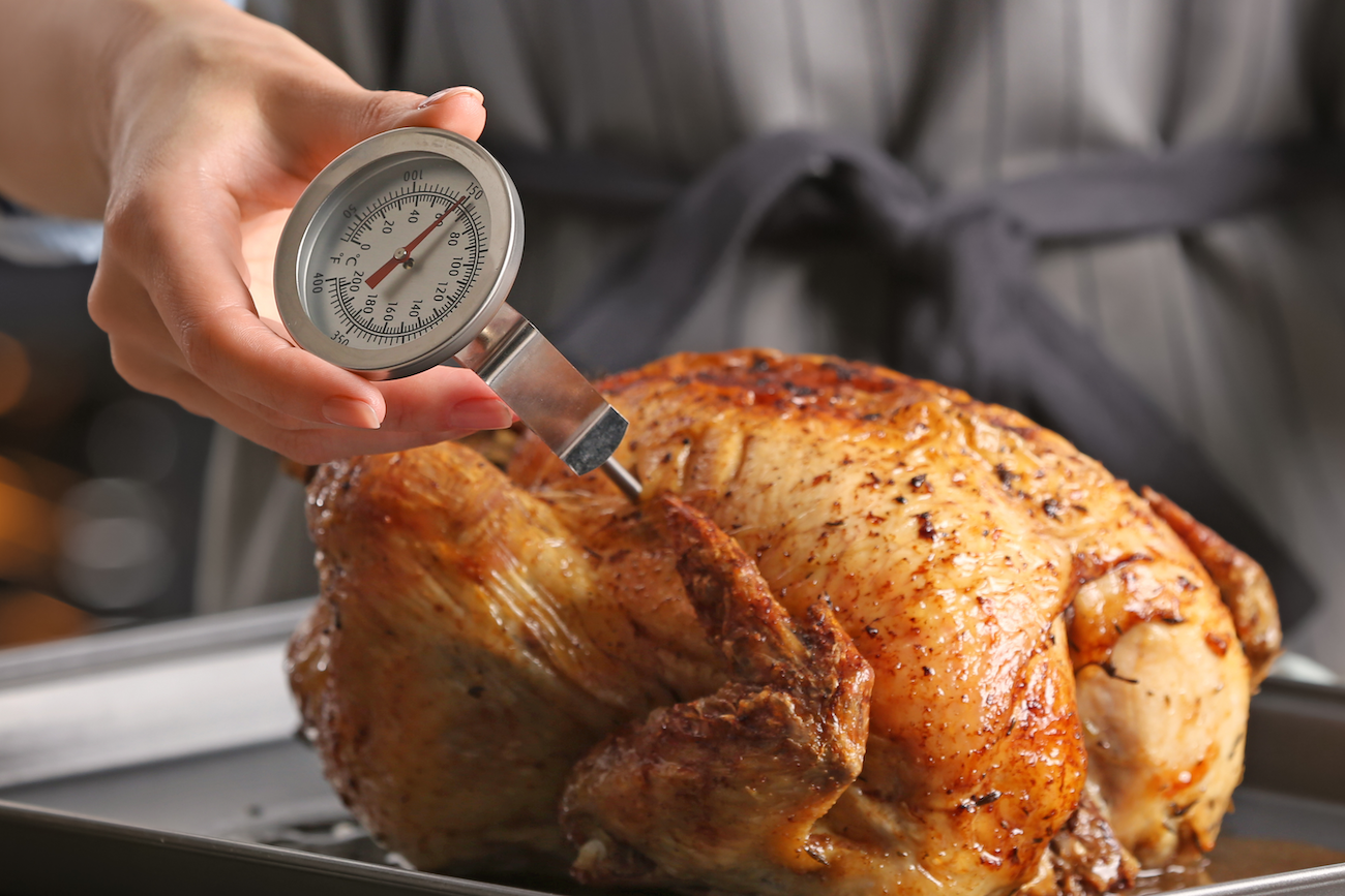 Check the Temperature of a Turkey