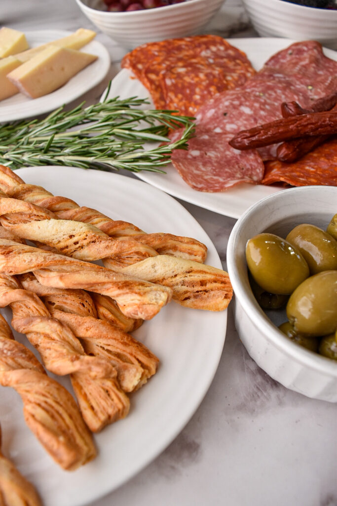 Charcuterie for a meat bouquet