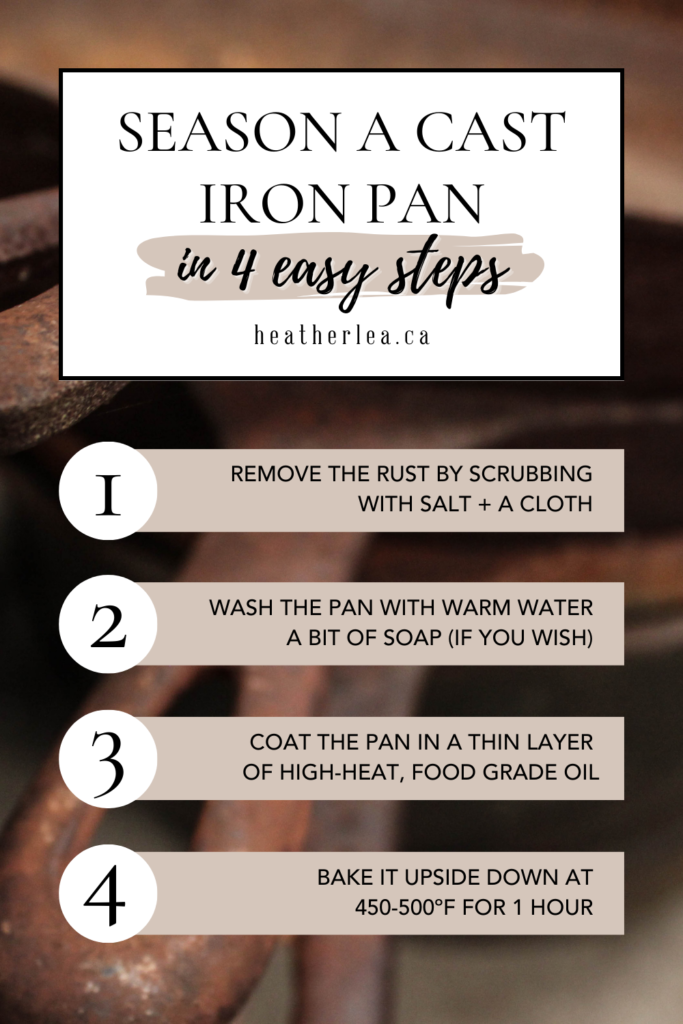 4 Steps to Season a Cast Iron Pan