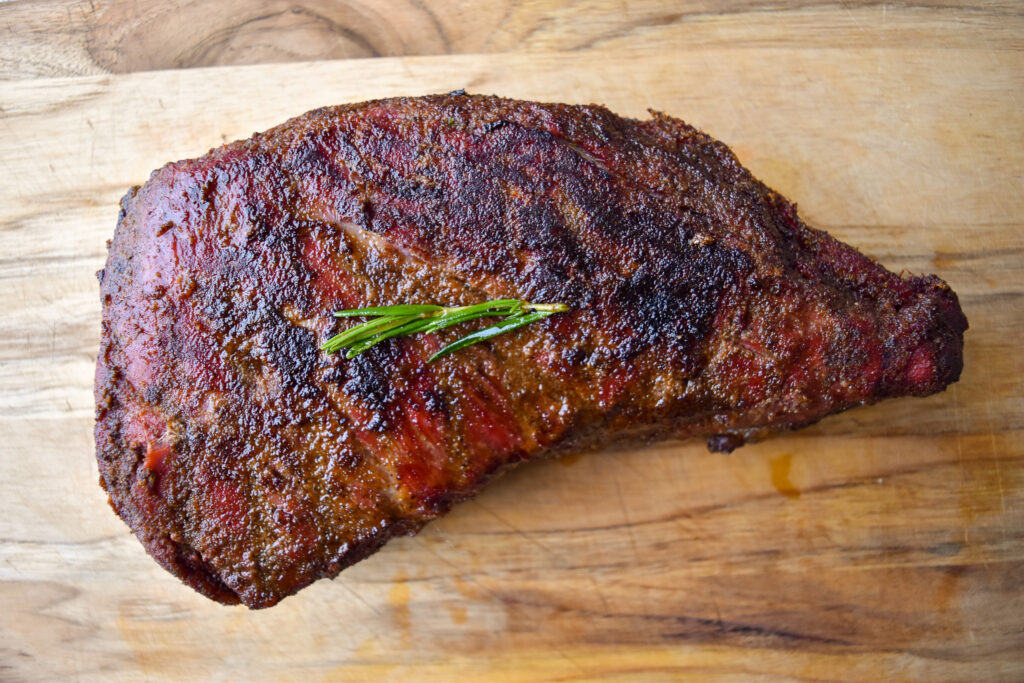 Tri tip ready to be cut