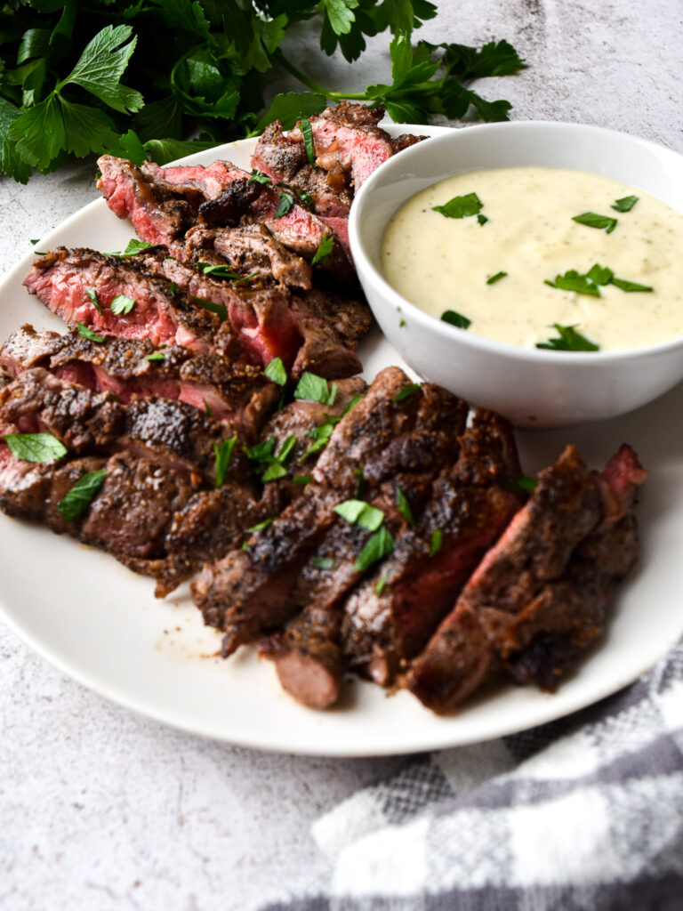 Preparing oyster steak